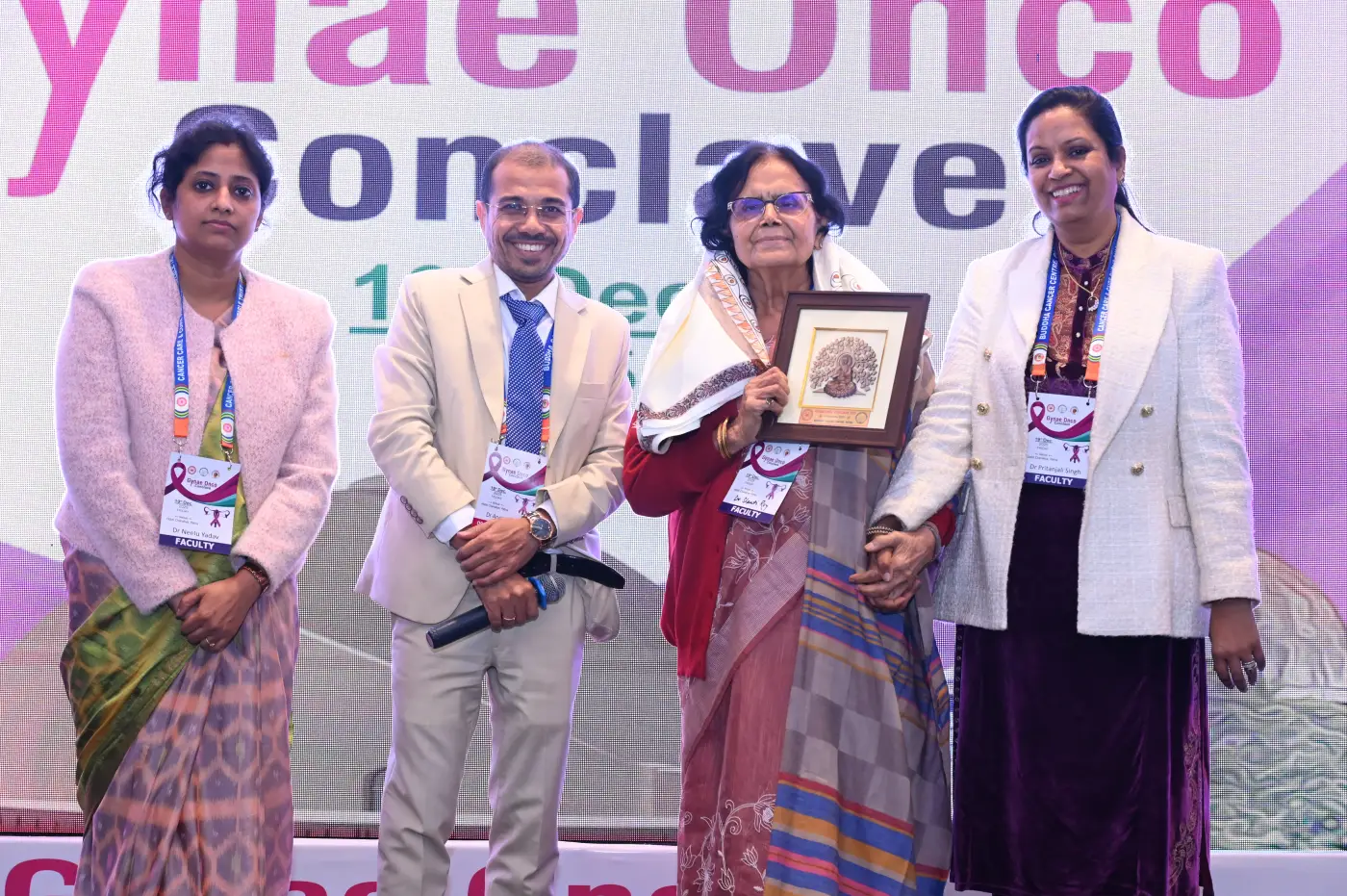 Dr. Shanti roy with dr nelu yadav and dr arvind kumar patna